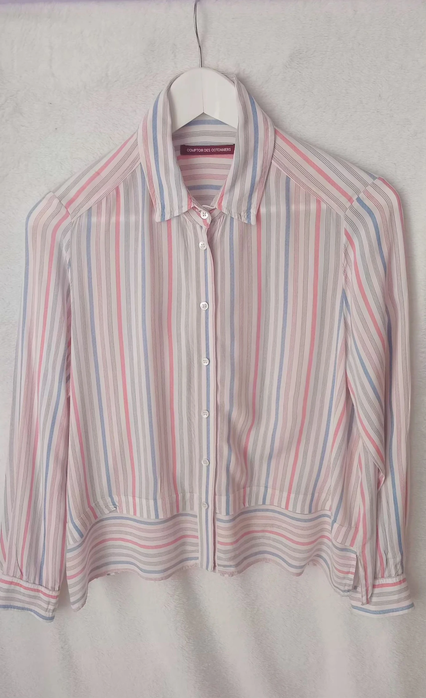 Chemise Comptoir Des Cotonniers •FR 40•Fabrication Madagascar